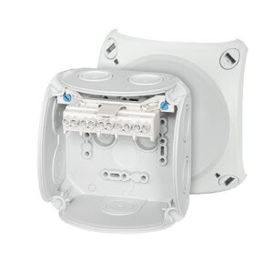 Puszka odgałęźna 104x104x70 5x4mm2 CU IP66 szara DK 0404 GZ 62000151 - obrazek 1