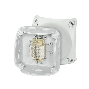 Puszka odgałęźna 93x93x62 5x2,5mm2 CU/AL IP66 szara RK 0205 T 62000172 - obrazek 1