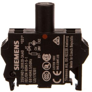 Oprawka blok LED czerwony 24V AC-DC montaż w obudowie przył sprężynowe SIRIUS ACT 3SU1401-2BB20-3AA0 - obrazek 1