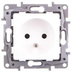 NILOE Gniazdo pojedyncze z/u 16 A 250 V białe 764540 - obrazek 1