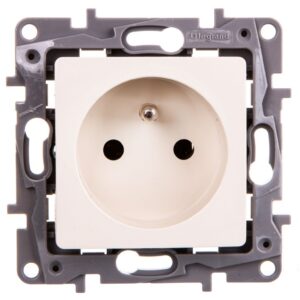 NILOE Gniazdo pojedyncze z/u 16 A 250 V kremowe 764640 - obrazek 1