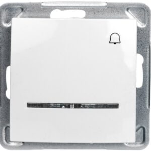 IMPRESJA Przycisk /dzwonek/ z podświetleniem biały ŁP-6YS/m/00 - obrazek 1