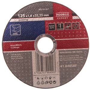 ŚCIERNICA DO CIĘCIA STALI 125X1.6X22,23 MM PLASKA MN-68-967 - obrazek 1
