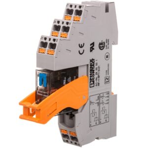 Przekaźnik interfejsowy z zaciskami push-in 2P 8A 24V DC RIF-1-RPT-LDP-24DC/2X21MS 2905291 - obrazek 1