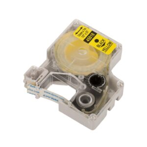 Taśma do drukarek D1 12mm x 7m czarny/żółty S0720580 - obrazek 1