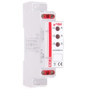 Lampka modułowa 3-fazowa 400V AC LED czerwona RLK-3R 863029 - obrazek 1