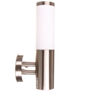 Oprawa ogrodowa MILAN-A,E27, MAX.40W, IP54, AC220-240V, 50-60Hz,kinkiet prosty, inox - obrazek 1