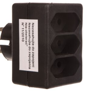 Rozgałęźnik wtyczkowy 3-gniazda b/u EURO R-3PC - obrazek 1