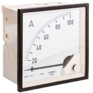 Amperomierz analogowy 96x96 N IP50 E416 100A 100/5 pozycja pracy C3 K=90 st. bez atestu KJ EA19N E41600000000 - obrazek 1