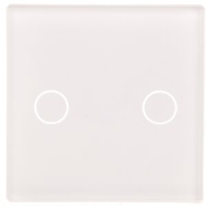 TouchMe Mały panel szklany, łącznik podwójny, biały TM531W - obrazek 1