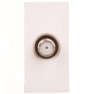 TouchMe Moduł 1/2 gniazdo antenowe SAT białe TM905W - obrazek 1