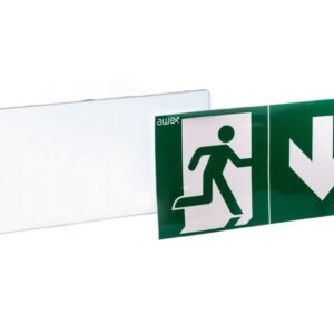 Plexa do dwustronnej oprawy kierunkowej EXIT L PU32 + PU43 ETL/PLX/PU32+ PU 43 - obrazek 1