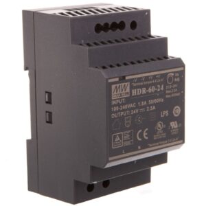 Zasilacz impulsowy 24V DC 2,5A 60W wej. 100-240V AC 1,8A HDR-60-24 - obrazek 1