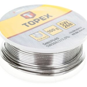 Lut cynowy 60 Sn drut 1.0 mm 100 g 44E522 - obrazek 1