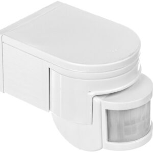 Czujnik ruchu Kanlux SLICK JQ-L-W PIR 1200W IP44 nadbudowywany zasięg do 12m 160st., 20st. 3–2000 lx biały 08390 - obrazek 1