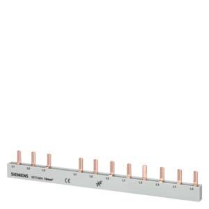 Szyna łączeniowa 3P 10mm2 sztyftowa 11 modułowa (dla RCCB 3+N z prawej strony) pełna izolacja 5ST3624 - obrazek 1