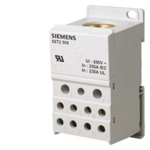 Blok rozdzielczy 250A 1P 690V 1x35-120mm2 2x2,5-25mm2 5x2,5-16mm2 4x2,5-10mm2 DIN 5ST2508 - obrazek 1