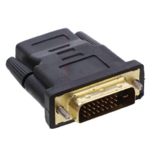 Adapter HDMI(F)-DVI-D(M) czarny AD-0010-BK - obrazek 1