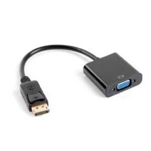 Adapter DisplayPort 1.1 - VGA 0,1m czarny AD-0002-BK - obrazek 1