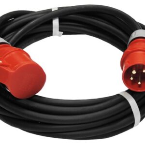 Przedłużacz budowlany trójfazowy elCORD CEE 16A 400V IP44 10m H07RN-F 5G1,5 z wtyczką i gniazdem CEE 16A-5P IP44 30255100 - obrazek 1