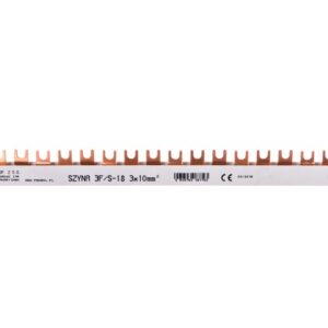 Szyna łączeniowa 3P 63A 10mm2 widełkowa (18mod.) S-18 E.4303 - obrazek 1