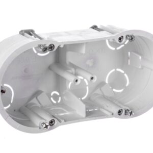 Puszka podtynkowa podwójna 60mm regips biała PKw-2 13.70 /5szt./ - obrazek 1