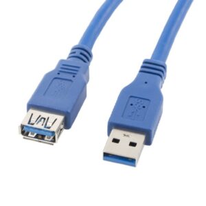 Przedłużacz USB 3.0 SuperSpeed niebieski 3m LANBERG CA-US3E-10CC-0030-B - obrazek 1