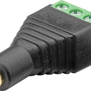 Gniazdo jack 3,5mm (3-pinowy, stereo) - mocowanie śrubowe 76746 /10szt./ - obrazek 1