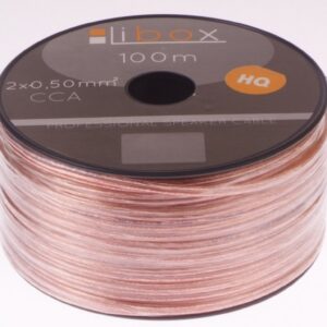Przewód głośnikowy CCA 2x0,50 ECa LB0005 LIBOX /100m/ - obrazek 1