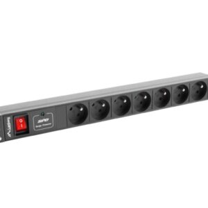 Listwa zasilająca RACK PDU 1U 16A 7x230V PL 2m czarna PDU-07E-0200-BK - obrazek 1