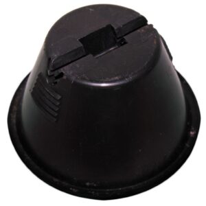 Uchwyt betonowy w tworzywie do prowadzenia drutu, okrągły z dnem KM50 - obrazek 1