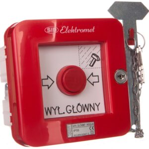 Wyłącznik alarmowy z zamkiem 2Z 2R 12A /WYŁĄCZNIK GŁÓWNY/ IP55 WGZp-4s 921546 - obrazek 1