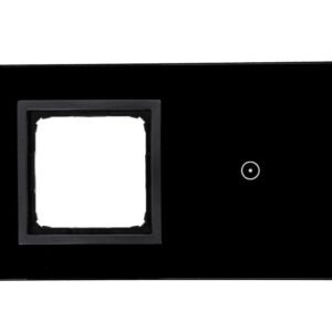 Simon Touch ramki Panel dotykowy S54 Touch, 2 moduły, 1 pole dotykowe + 1 otwór na osprzęt S54, zastygła lawa DSTR210/73 - obrazek 1