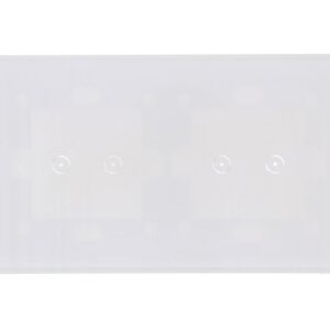 Simon Touch ramki Panel dotykowy S54 Touch, 2 moduły, 2 pola dotykowe poziome + 2 pola dotykowe poziome, biała perła DSTR222/70 - obrazek 1