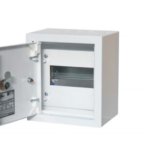 Rozdzielnica modułowa 1x6 natynkowa IP30 zamek RAL 9003A-RZ0 - obrazek 1
