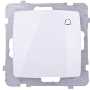 KARO Przycisk /dzwonek/ biały ŁP-6S/m/00 - obrazek 1