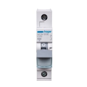 Wyłącznik nadprądowy 1P C 20A 6kA AC MCN120E - obrazek 1