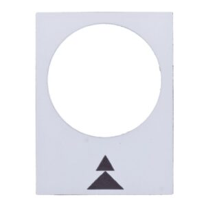 Tabliczka opisowa biała prostokątna 30x40mm W PRAWO WOLNO-SZYBKO ZB2BY4909 - obrazek 1