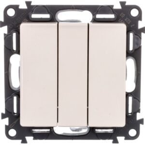 VALENA LIFE Łącznik potrójny kremowy 752203 - obrazek 1