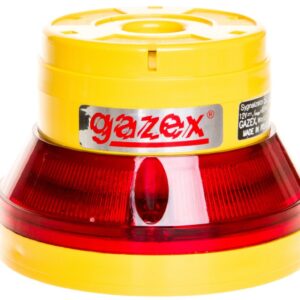 Sygnalizator optyczno-akustyczny 12V DC pulsacyjny LED czerwony 105/70dB IP54 SL-32 - obrazek 1