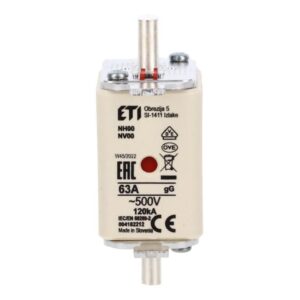 Wkładka bezpiecznikowa NH00 63A gG 500V 004182212 - obrazek 1