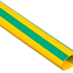 Rura termokurczliwa cienkościenna, odcinki 1m (50 szt.), CR 9,5/4,7 żółto-zielona, 427553 - obrazek 1