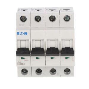 Wyłącznik nadprądowy 4P D 6A 6kA AC PL6-D6/4 166553 - obrazek 1