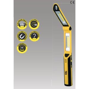 Latarka warsztatowa akumulatorowa LED COB 3W+1W 2,6Ah Li-Ion /hak, magnes, powerbank/ LW-2PB - obrazek 1