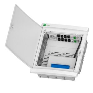 Rozdzielnica multimedialna Elegant 2X12 podtynkowa IP40 N+PE drzwi białe 2435-20 - obrazek 1