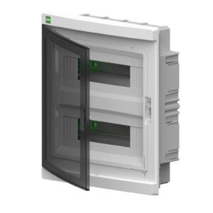 Rozdzielnica modułowa Elegant 2x12 podtynkowa IP40 N+PE drzwi dymne 2435-01 - obrazek 1