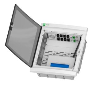 Rozdzielnica multimedialna Elegant 2x12 podtynkowa IP40 N+PE drzwi dymne 2435-21 - obrazek 1