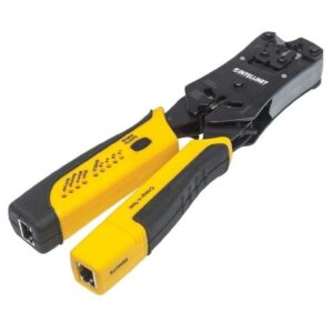 Zaciskarka wtyków RJ45/RJ11/RJ12/RJ22 z testerem okablowania 780124 - obrazek 1