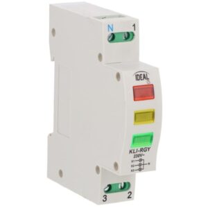 Lampka modułowa LED 3-Fazowa czerwona/żółta/zielona KLI-RGY (3x230V+N) AC 32893 - obrazek 1