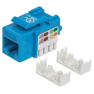 Moduł Keystone RJ45 UTP Cat5e Niebieski Punch-Down - obrazek 1